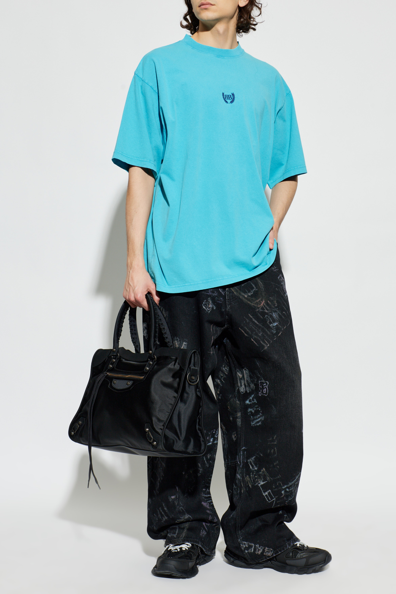 Balenciaga T-shirt with embroidered logo | Men's | Vitkac